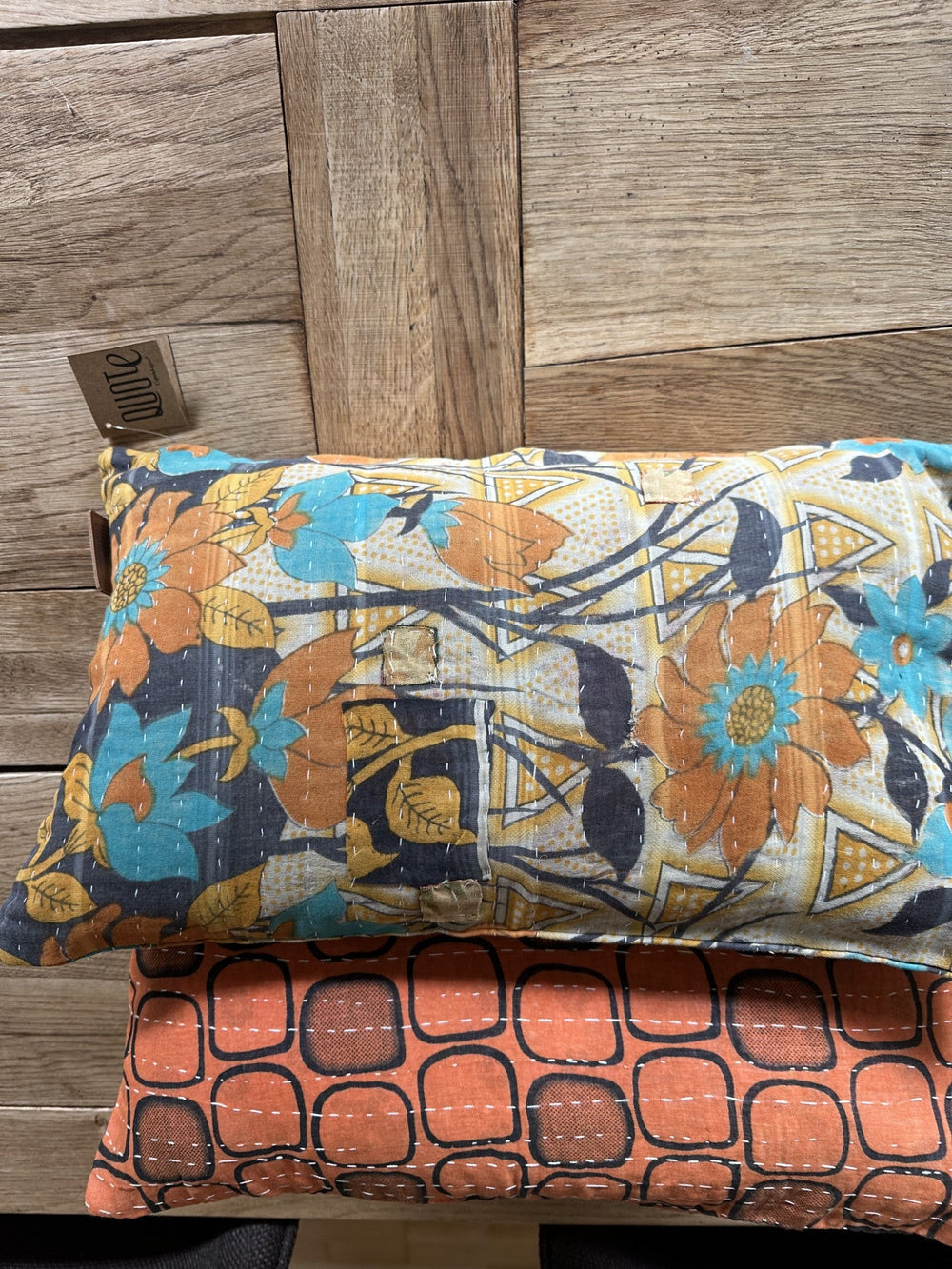 Kantha Duo 17 – 2 Sari pudebetræk 30×50 – Quote Copenhagen