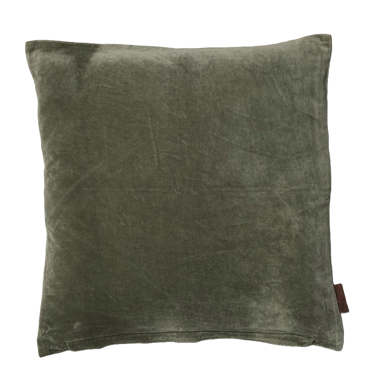 Velor cushion cover Hina Green 50x50