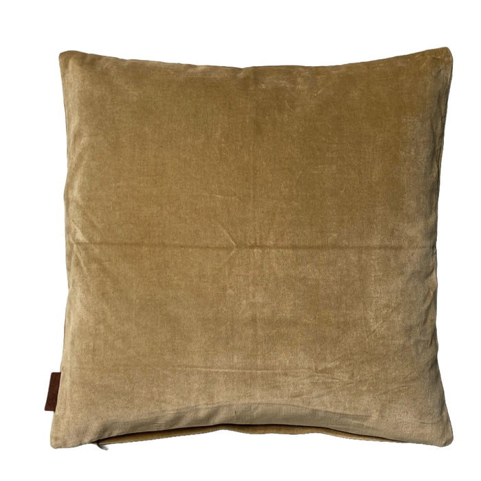 Velor cushion cover Khaki 50x50